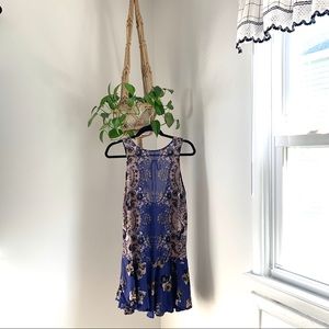 Free People floral mini dress